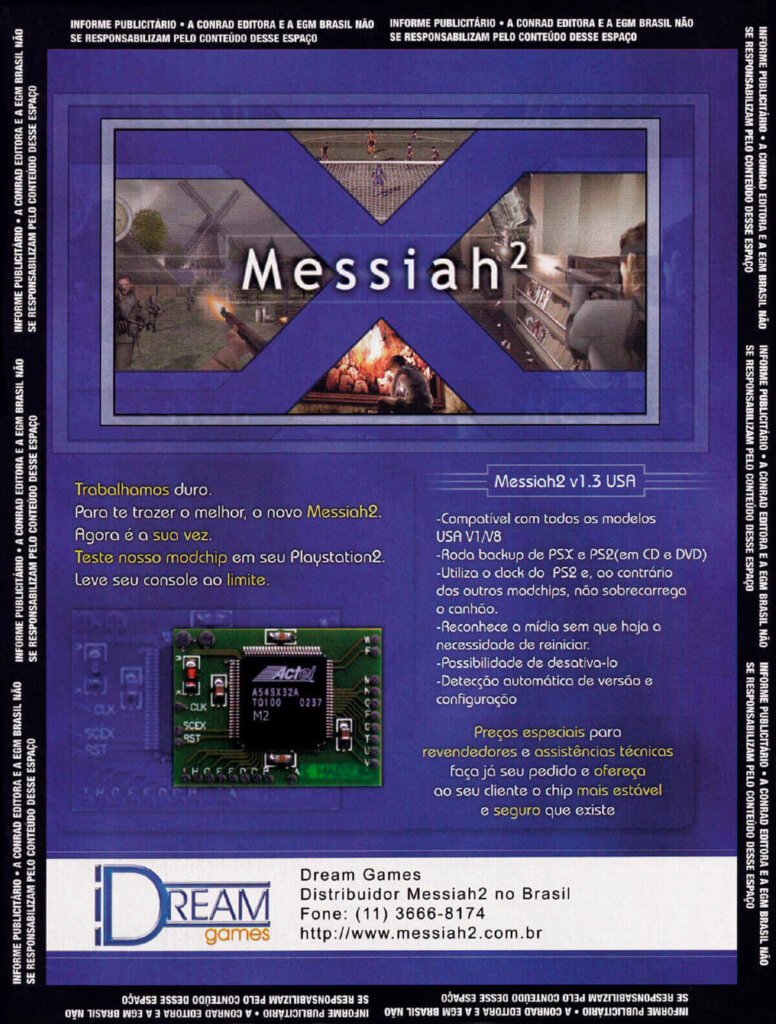 Propaganda Messiah2 - EGM Brasil 15 - 2003