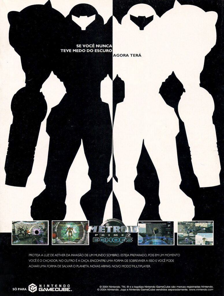 Propaganda Metroid Prime 2 Echoes - Nintendo World 75 - 2004