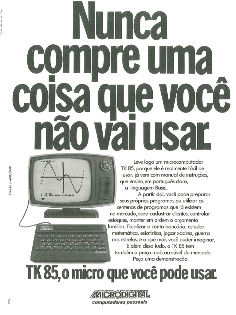 Propaganda Microdigital - Interface 20 - 1984