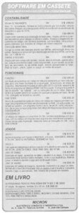 Propaganda Micron - Micro Sistemas 17 - 1983
