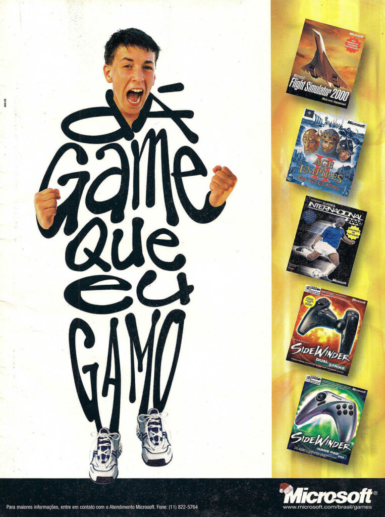 Propaganda Microsoft - Gamers 46 - 1999