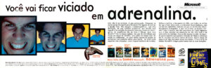 Propaganda Microsoft Knows Games - Ação Games 110 - 1996