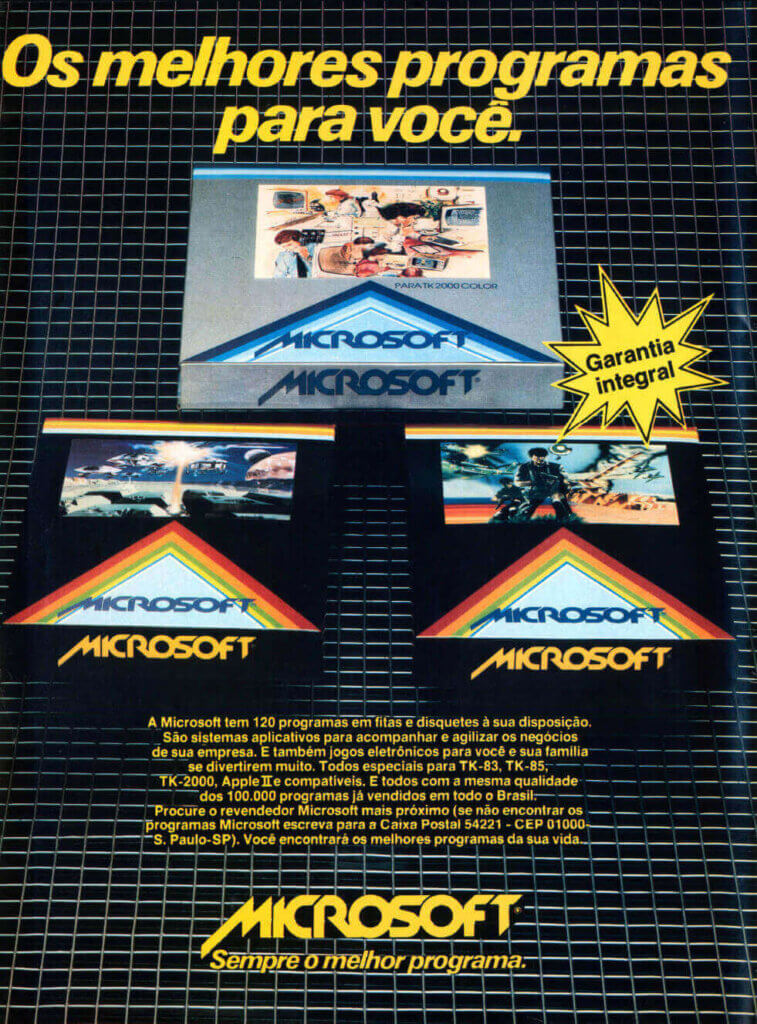 Propaganda Microsoft - Micro Mundo 16 - 1984