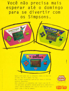 Propaganda Mini Game dos Simpsons - SuperGame 27 - 1993