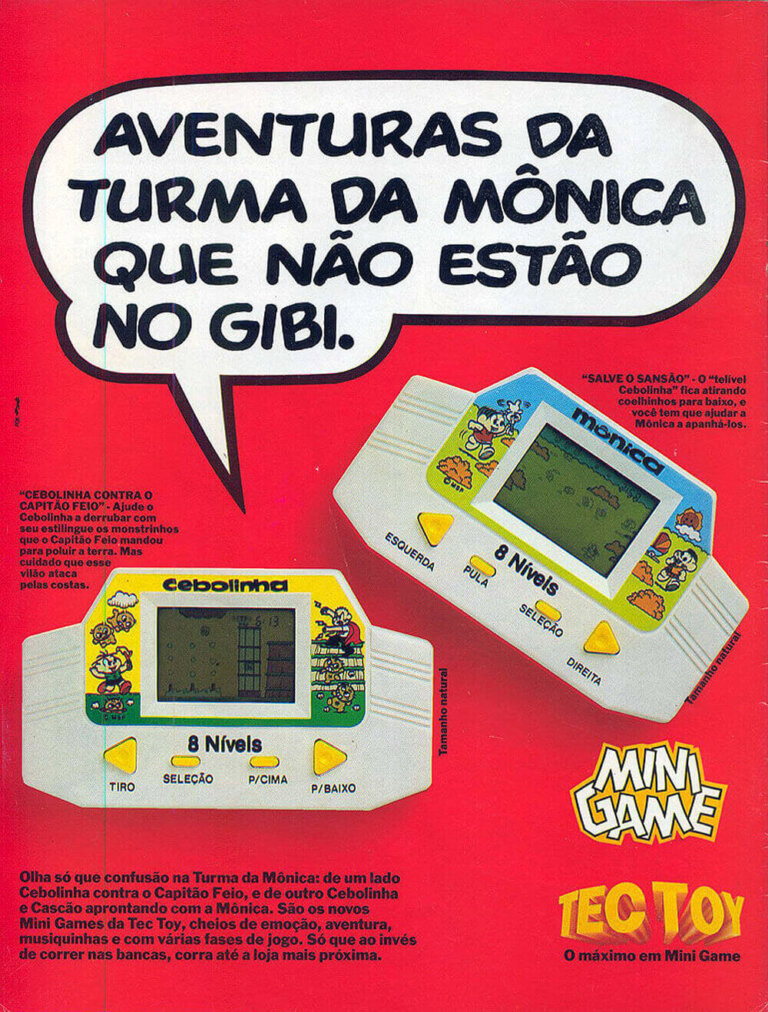 Propaganda Mini Games Mônica - Ação Games 06 -1991