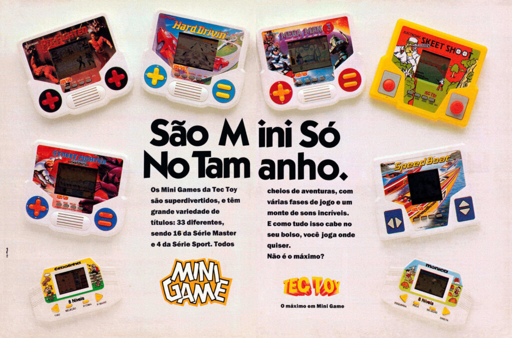 Propaganda Mini Games Tec Toy - Ação Games 08 - 1991