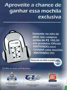 Propaganda Mochila Nintendo DS - NGamer Brasil 22 - 2009