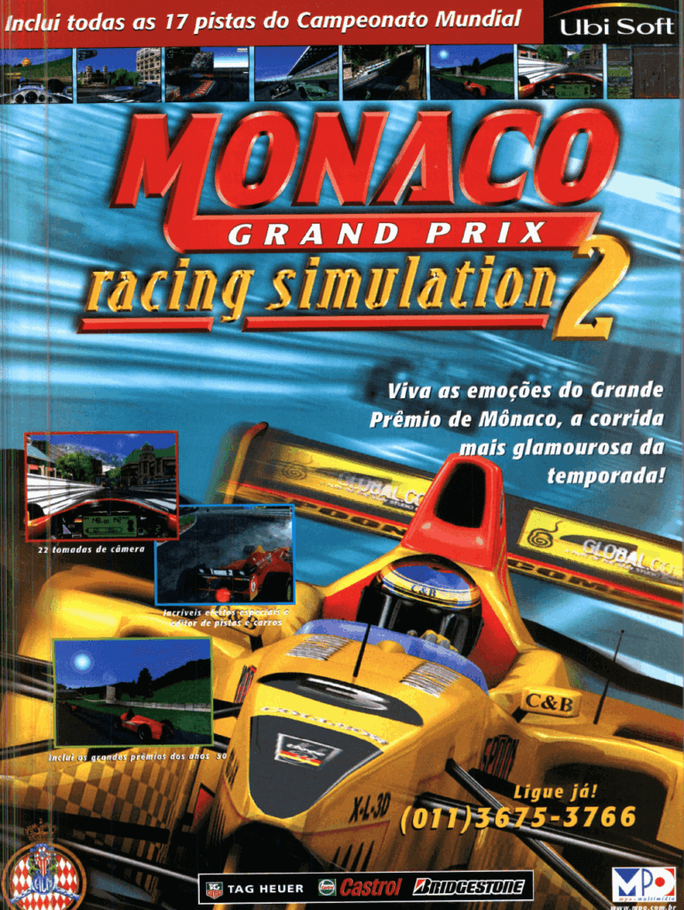 Propaganda Monaco Grand Prix Racing Simulation 2 - Revista do CD-Rom 46 - 1999