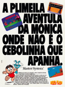Propaganda Mônica no Castelo do Dragão - Ação Games 08 - 1991