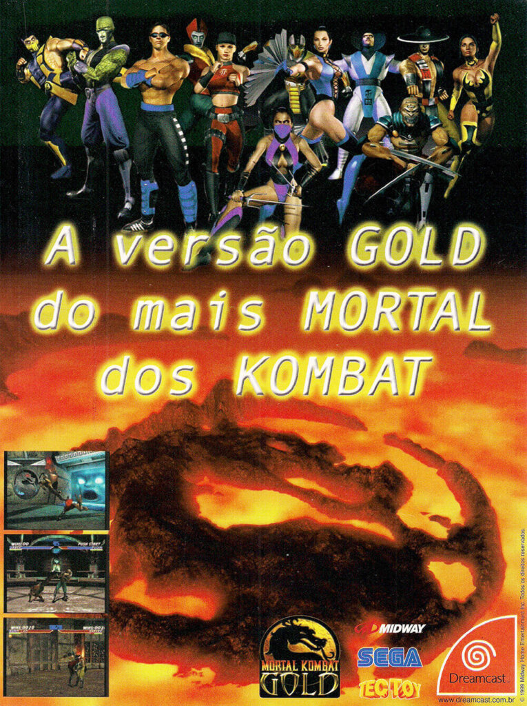 Propaganda Mortal Kombat Gold - Gamers 46 - 1999