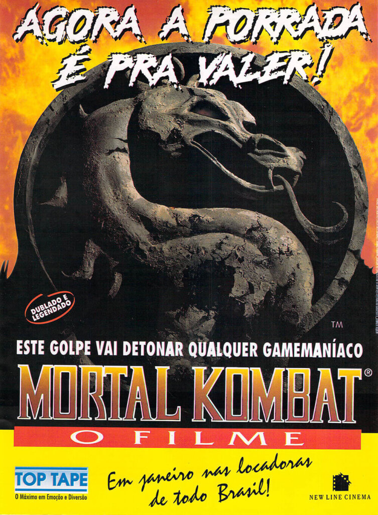 Propaganda Mortal Kombat O Filme - Ação Games 96 - 1995