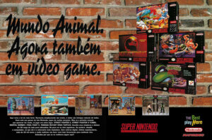 Propaganda Mundo Animal SNES - Ação Games 67 - 1994