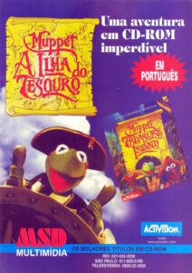 Propaganda Muppet A Ilha do Tesouro - Computer Games 28 - 1996