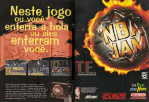Propaganda NBA Jam - Ação Games 87 - 1995