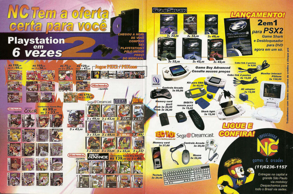 Propaganda NC Games - Ação Games 170 - 2001