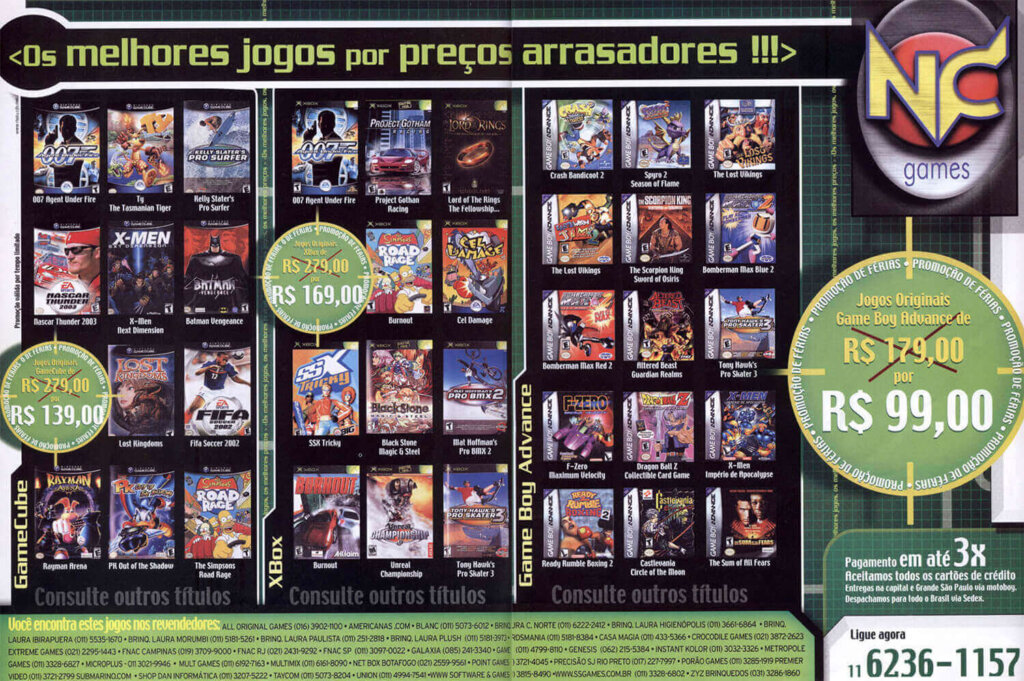Propaganda NC Games - EGM Brasil 16 - 2003