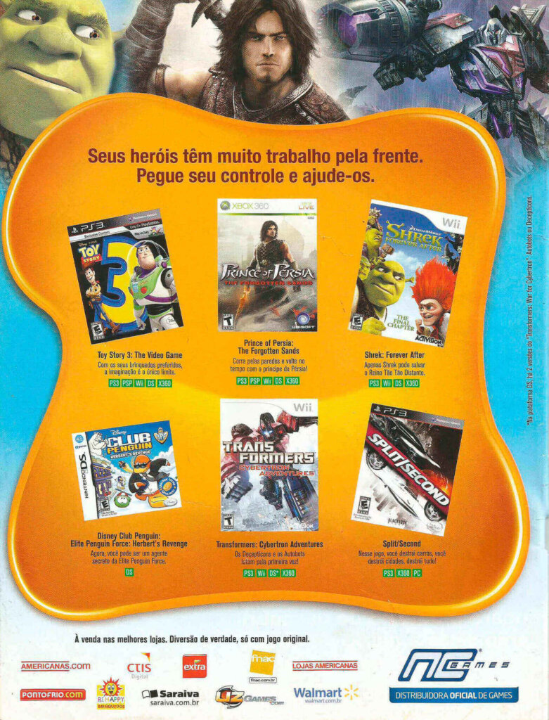 Propaganda NC Games - Revista Recreio 541 - 2010