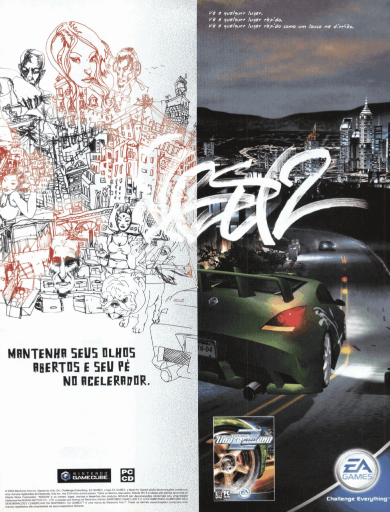 Propaganda Need for Speed Underground 2 - EGM Brasil 33 - 2004