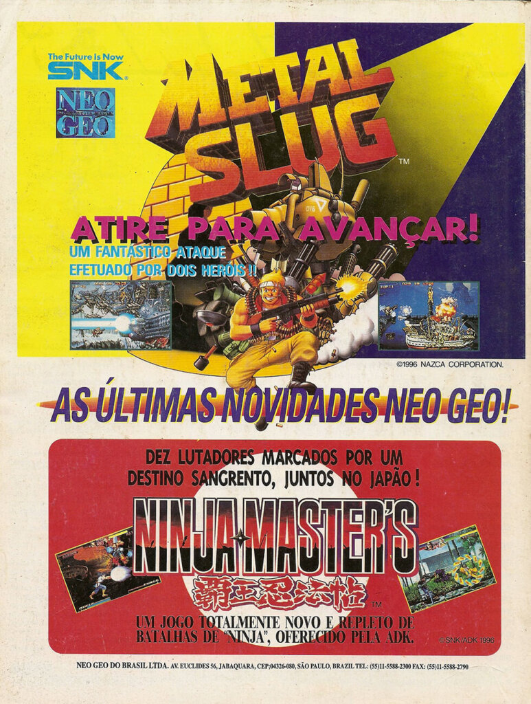 Propaganda Neo Geo - Ação Games 107 - 1996