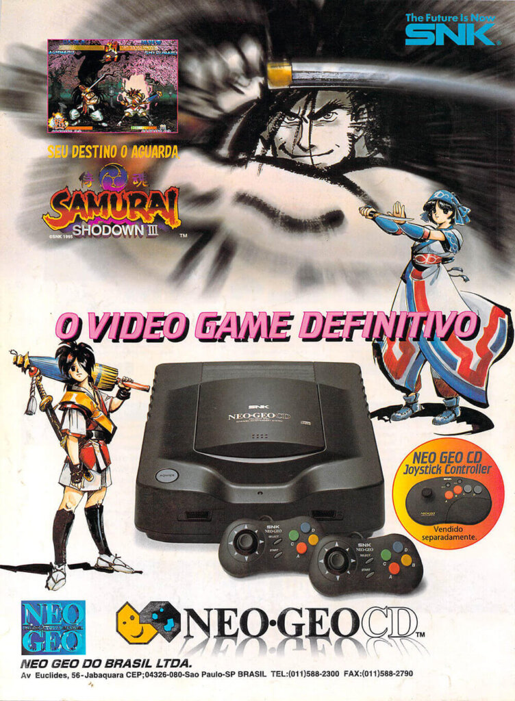 Propaganda Neo Geo CD - Ação Games 96 - 1995