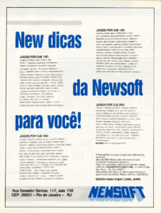 Propaganda Newsoft - MSX Micro 15 - 1988