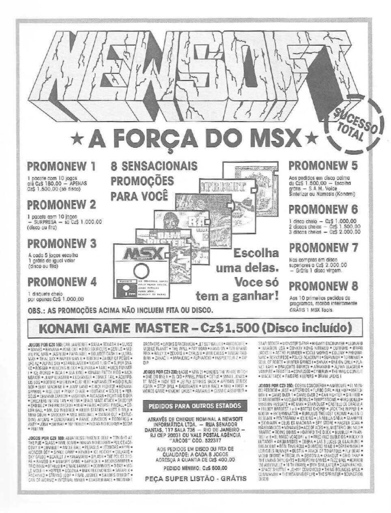 Propaganda Newsoft - Micro Sistemas 78 - 1988