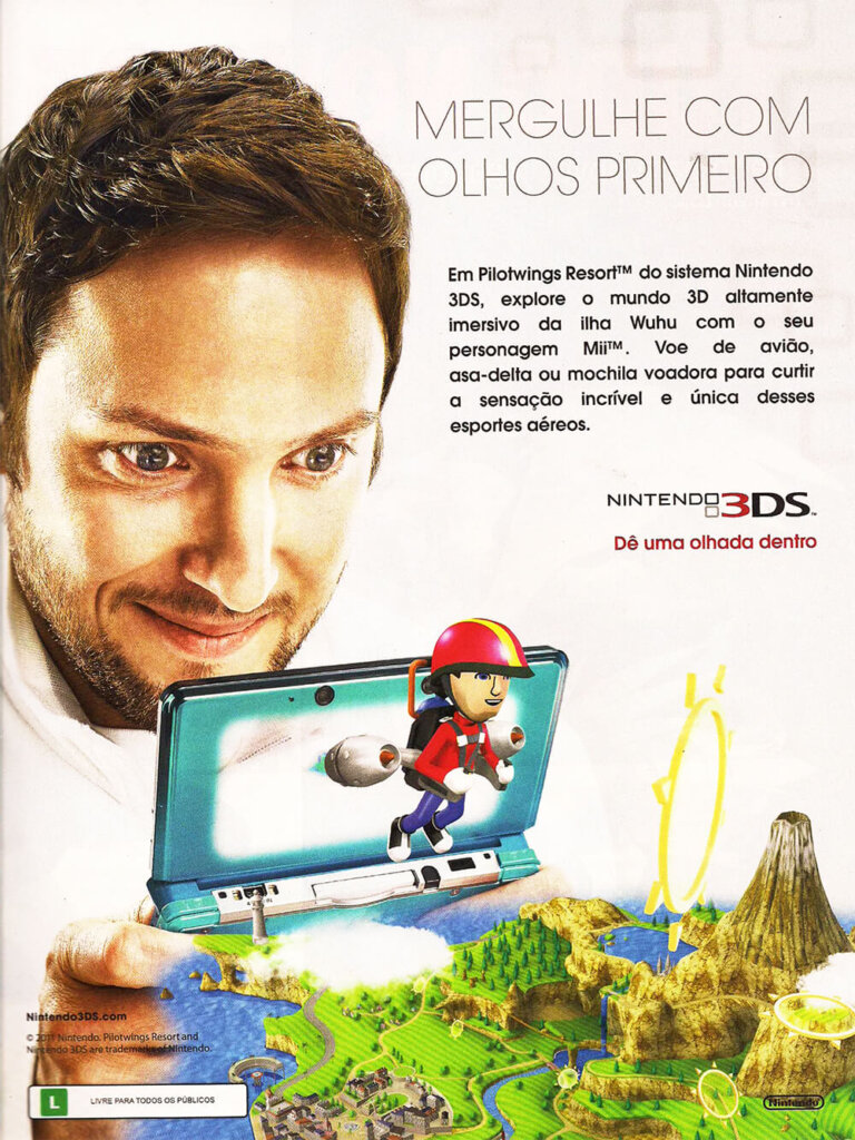 Propaganda Nintendo 3DS - Nintendo World 144 - 2011