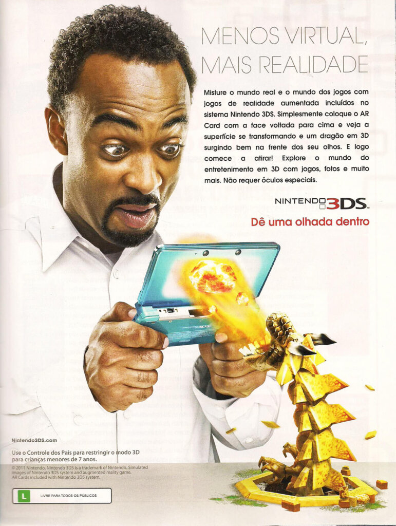 Propaganda Nintendo 3DS - Nintendo World 144 - 2011