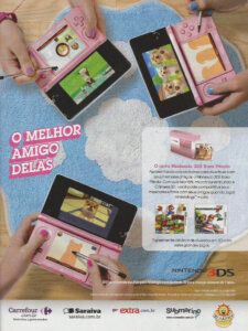 Propaganda Nintendo 3DS Rosa Pérola - Nintendo World 157 - 2012