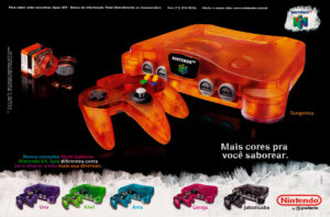 Propaganda Nintendo 64 Cores - Nintendo World 20 - 2000