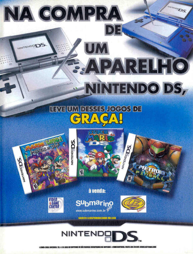 Propaganda Nintendo DS - Game Master 15 - 2006