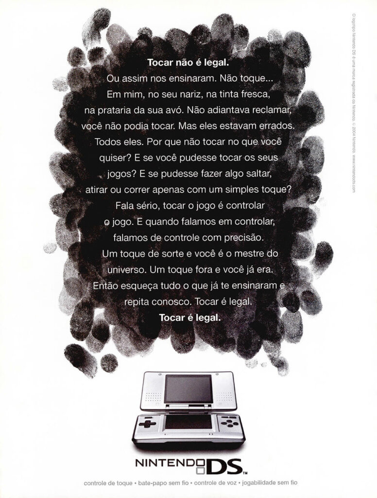 Propaganda Nintendo DS - Nintendo World 76 - 2004