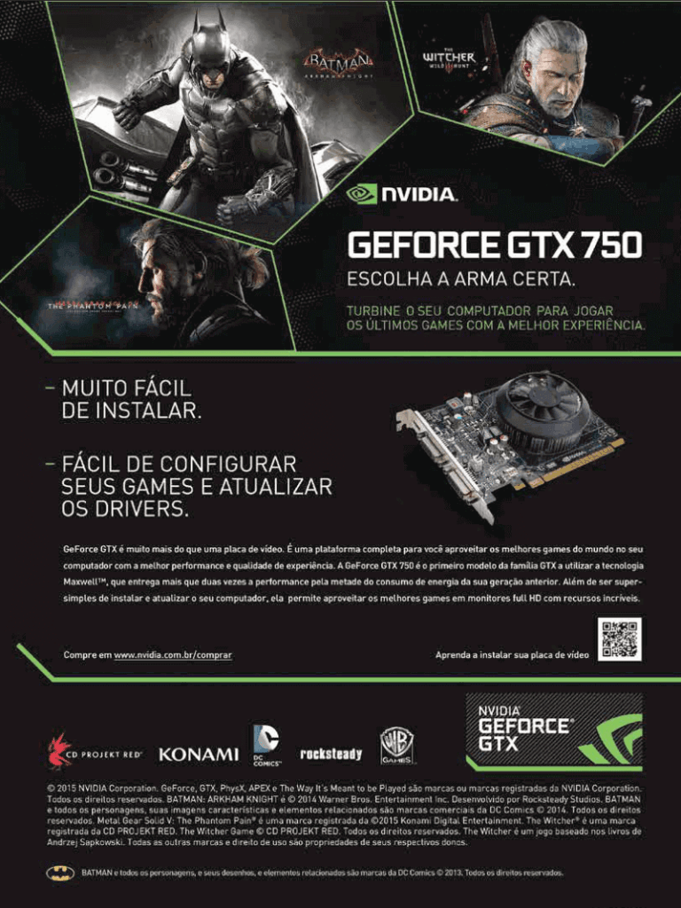 Propaganda Nvidia GeForce GTX - EGW 166 - 2015