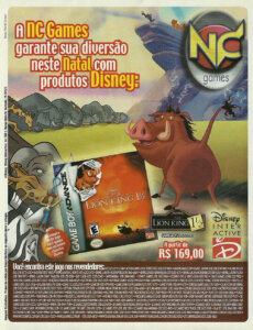 Propaganda O Rei Leão 1 1/2 - Nintendo World 64 - 2003