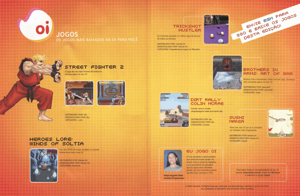 Propaganda Oi Jogos - EGM Brasil 75 - 2008