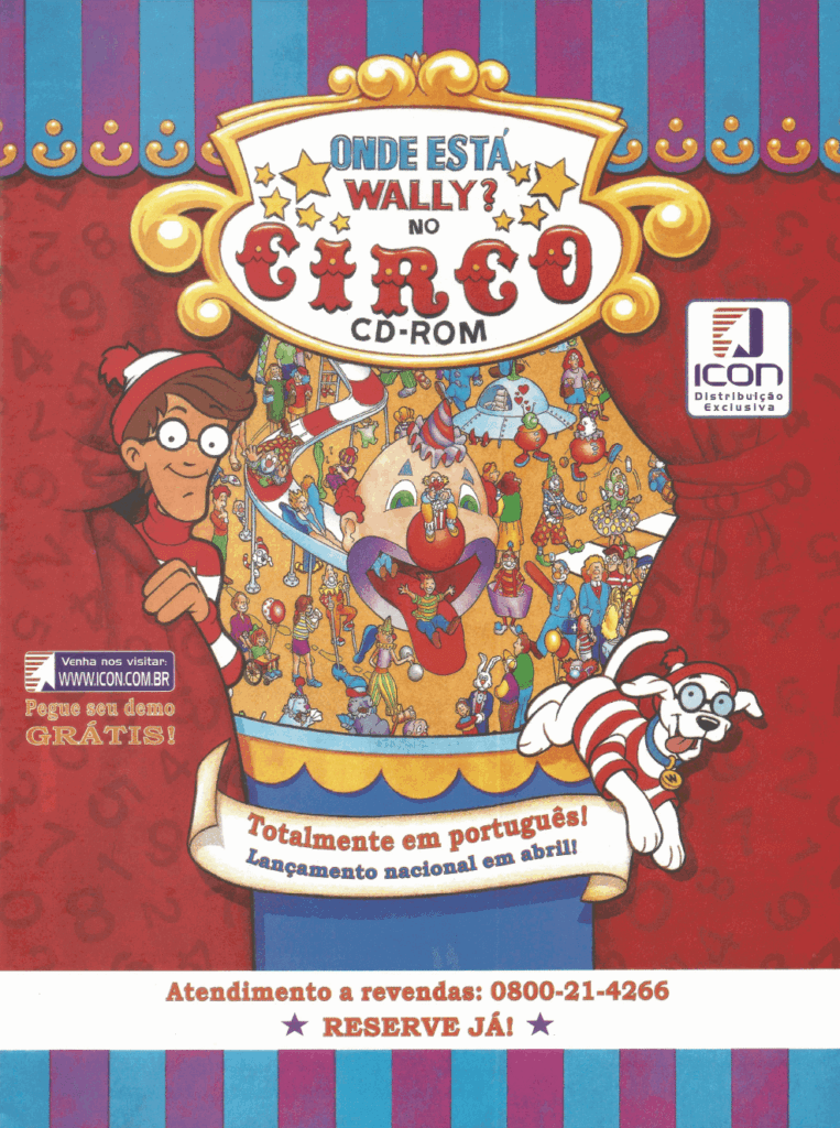 Propaganda Onde está Wally no Circo - Revista do CD-Rom 09 - 1996