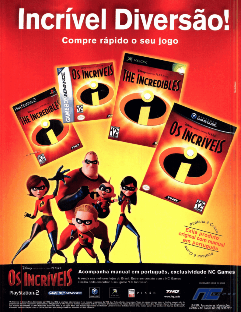 Propaganda Os Incríveis - SuperDicas PlayStation 21 - 2005