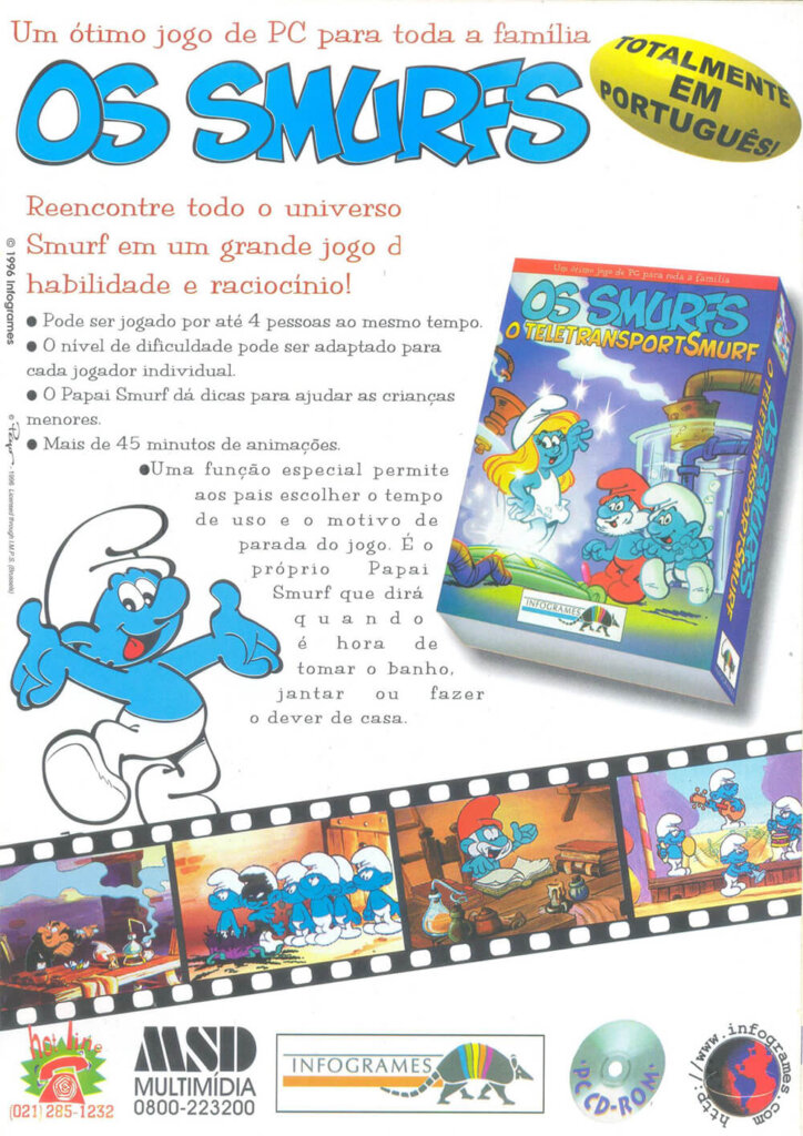 Propaganda Os Smurfs - Computer Games 28 - 1996