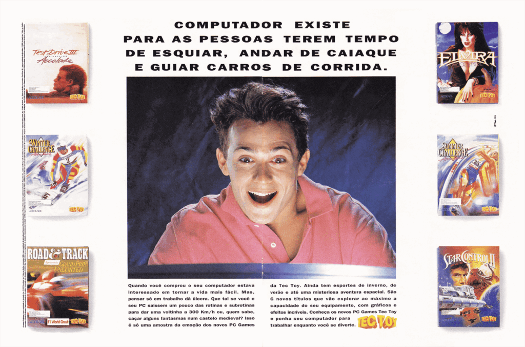 Propaganda PC Games Tec Toy - Ação Games 50 - 1993