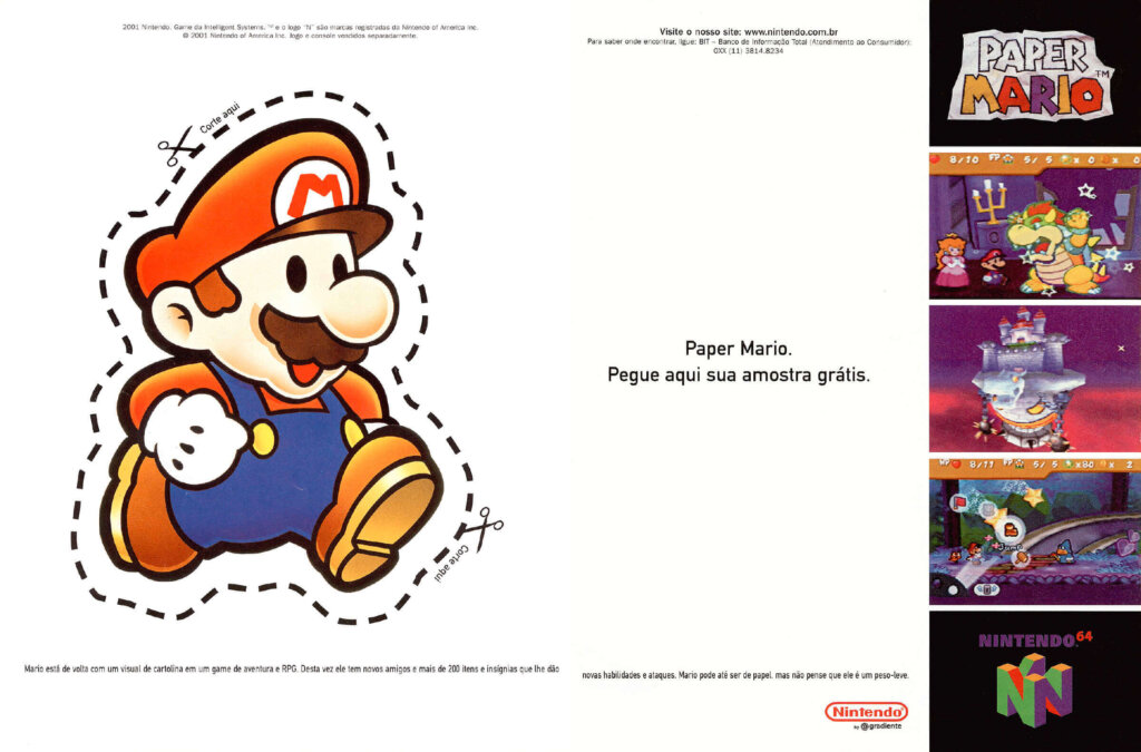 Propaganda Paper Mario - Nintendo World 29 - 2001