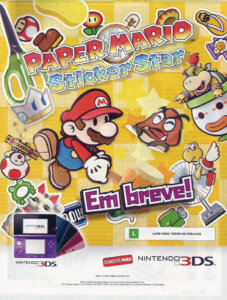 Propaganda Paper Mario Sticker Star - Nintendo World 162 - 2012