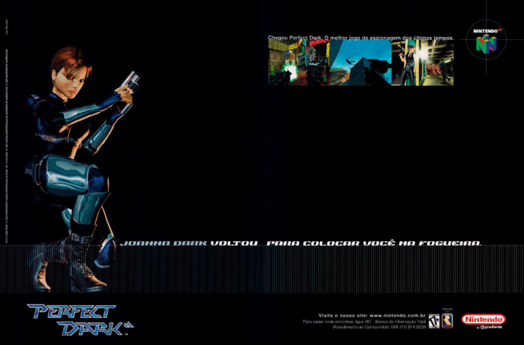 Propaganda Perfect Dark - Nintendo World 21 - 2000