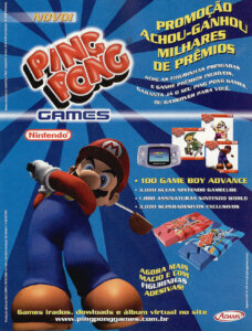Propaganda Ping Pong Games - EGM Brasil 26 -2004
