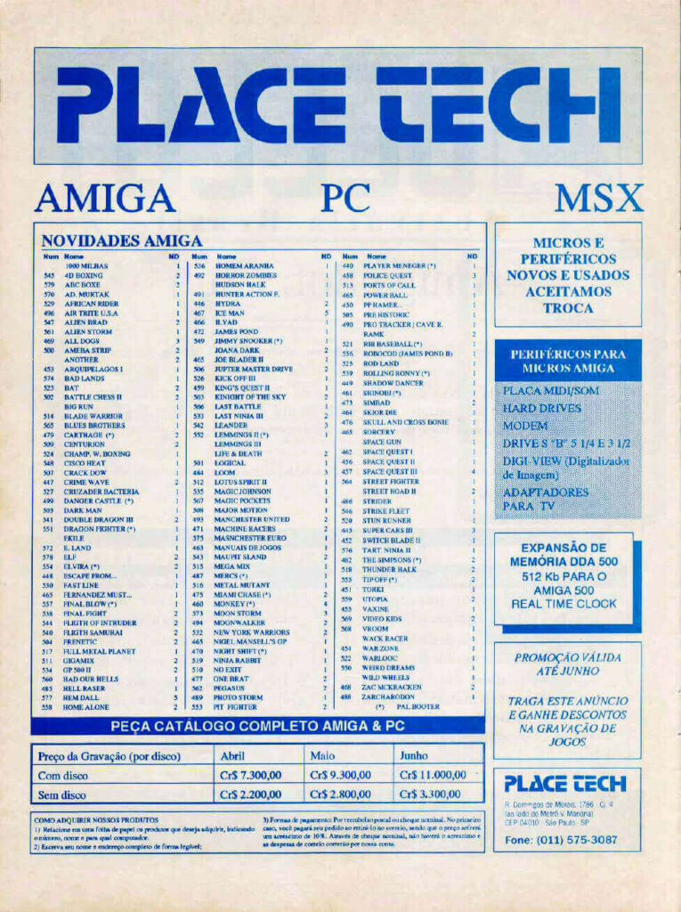 Propaganda Place Tech - CPU Amiga 01 - 1992