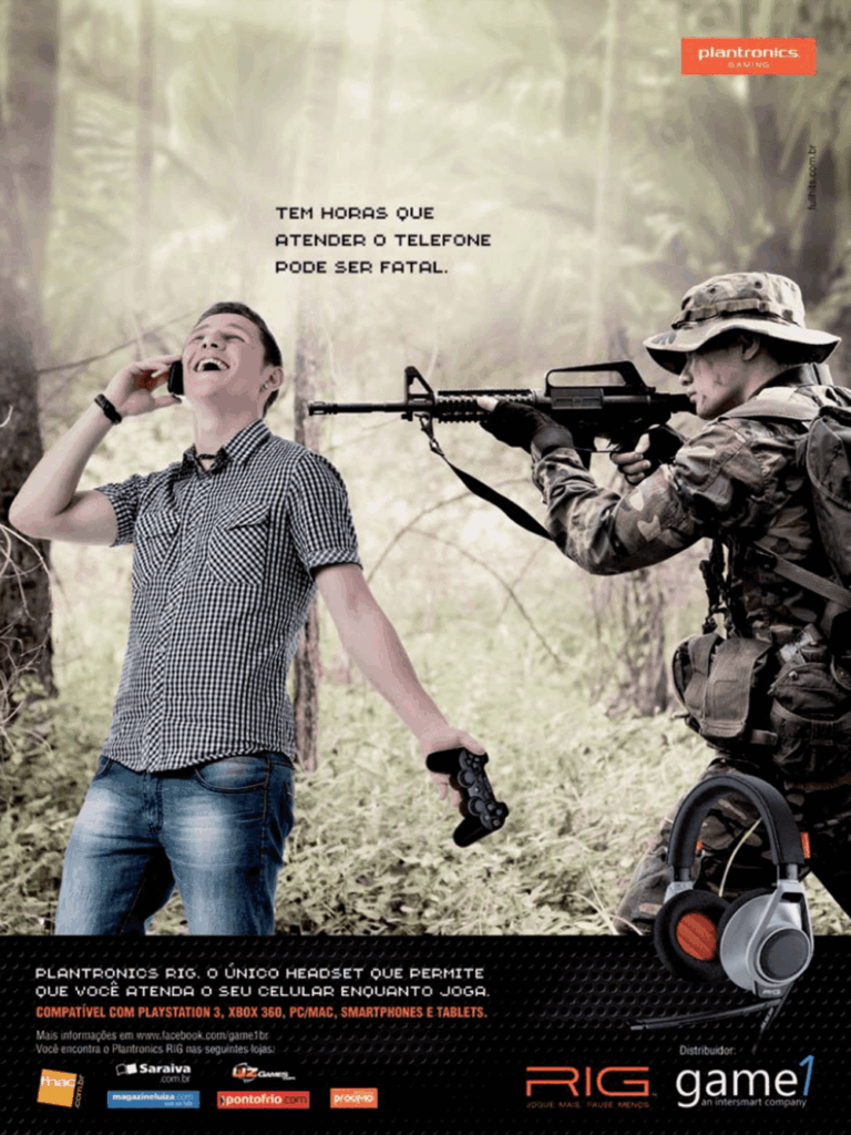 Propaganda Plantronics - Revista PlayStation 184 - 2013