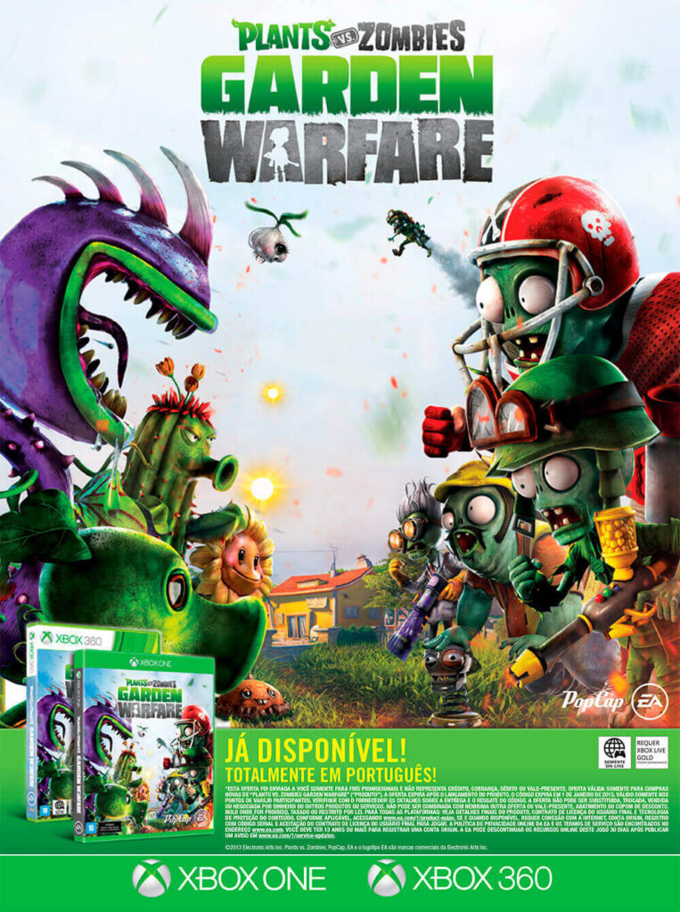 Propaganda Plants vs Zombies Garden Warfare - Revista Oficial XBOX 90 - 2014