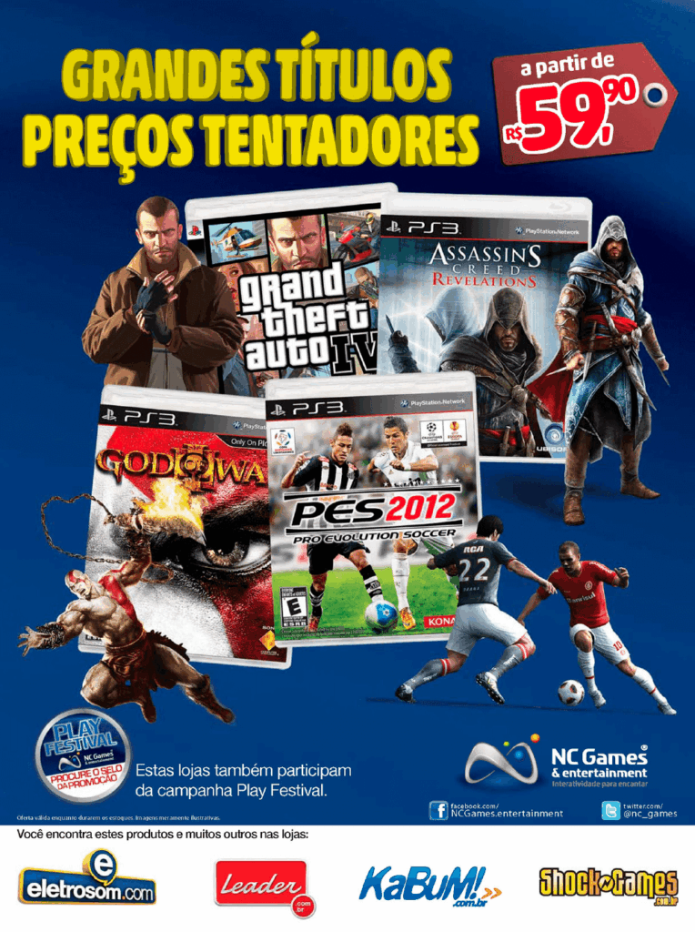 Propaganda Play Festival NC Games - Revista PlayStation 164 - 2012