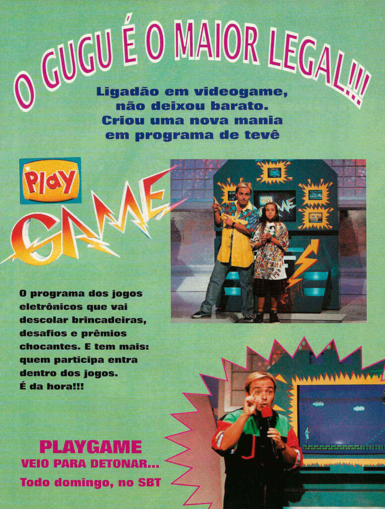 Propaganda PlayGame - Ação Games 40 - 1993