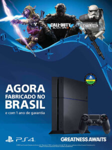 Propaganda PlayStation 4 Brasileiro - Revista PlayStation 211 - 2015
