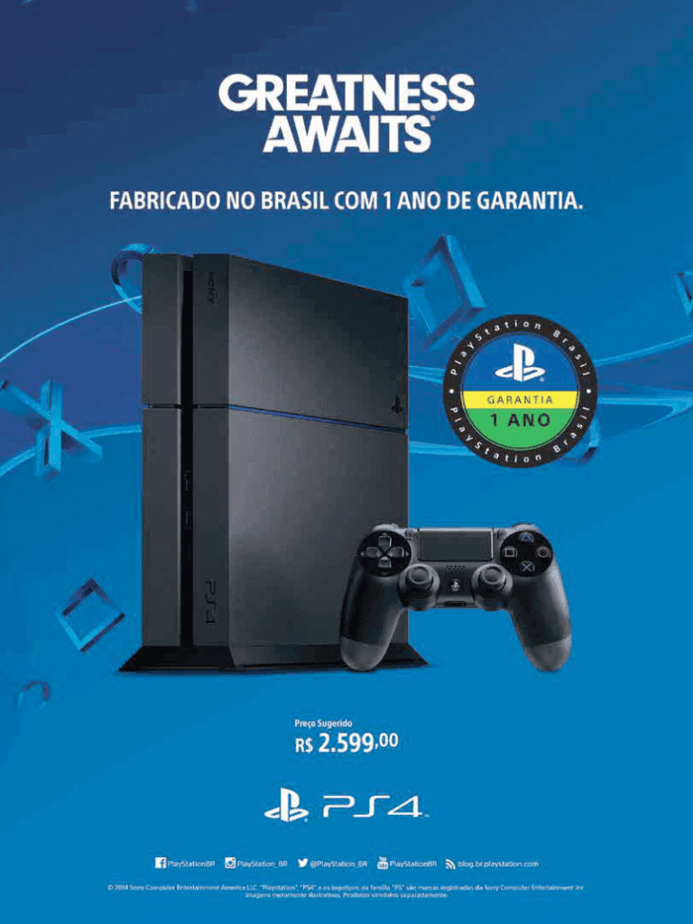 Propaganda PlayStation 4 - EGW 166 - 2015